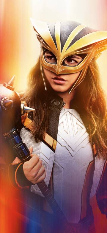 Isabela Merced Hawkgirl 4K Phone Wallpaper