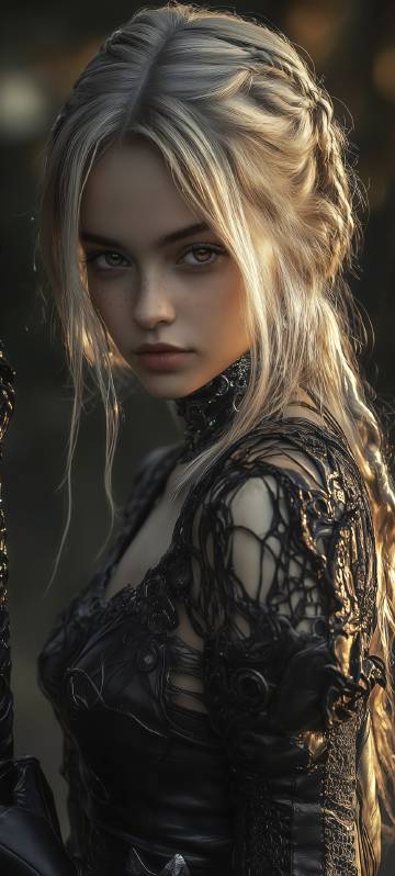Girls in unique clothing phone wallpaper