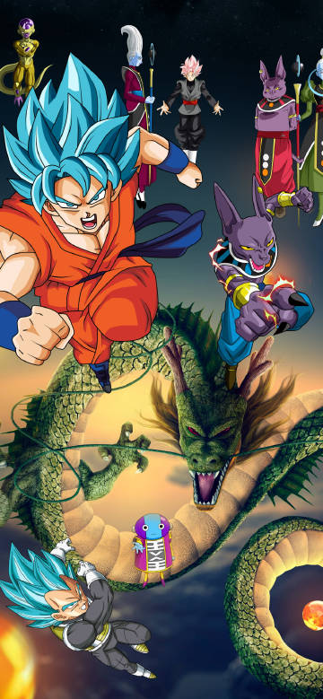 Vibrant Dragon Ball Anime 4K Wallpaper