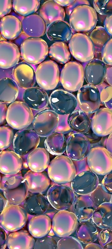 Transparent stone with rainbow luster phone wallpaper