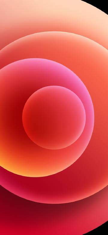 iPhone 12 Orbs Light Red Wallpaper
