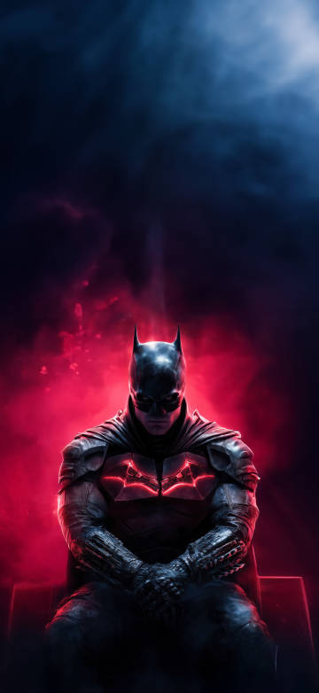 Batman the red knight 4K Phone Wallpaper