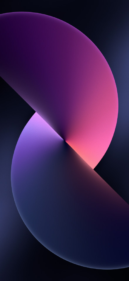 iPhone 13 Purple and Pink Abstract Curve Wallpaper