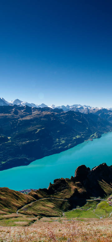 Magnificent Swiss Lake Brienz scenery wallpaper