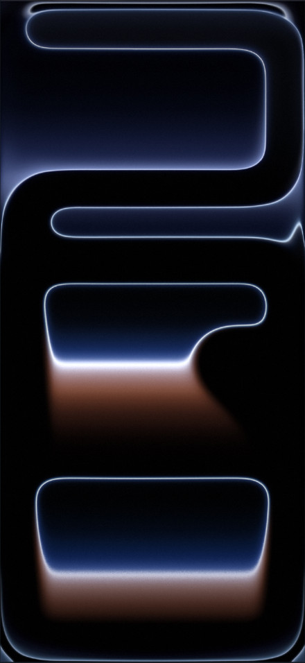 iPhone 17 Pro Wallpaper, Ice Blue Glow, Minimal