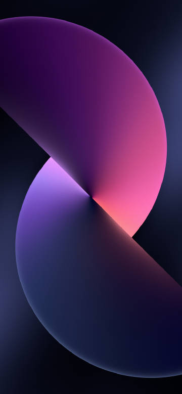 iPhone 13 Purple and Pink Abstract Curve Wallpaper