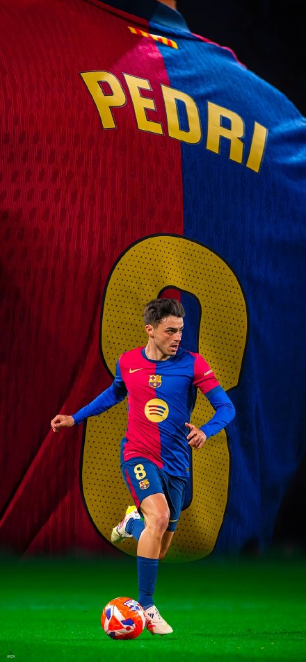 Football Player Pedri In Barcelona Kit 4K Wallpaper