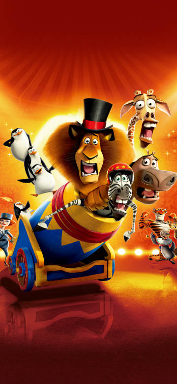Madagascar animals carnival phone wallpaper