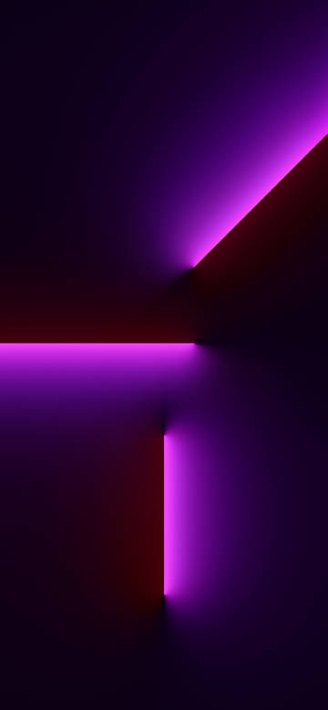 IPhone 13 Pro Official Stock Wallpaper (Purple Light Glow)