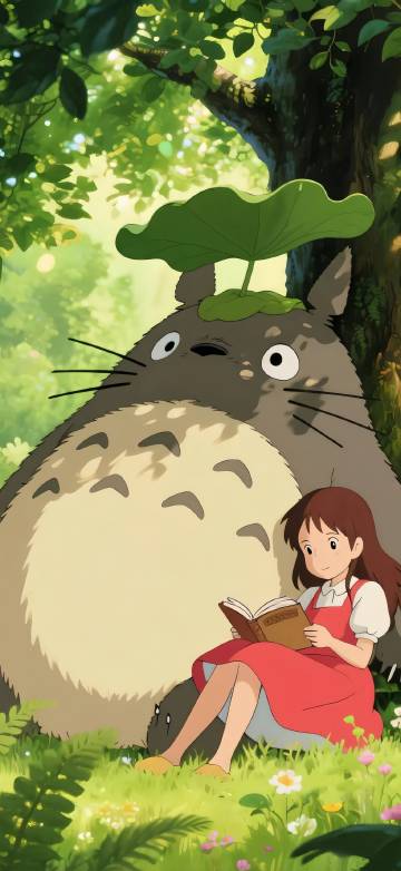 Miyazaki Hayao Totoro phone wallpaper