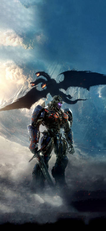 Transformers Wallpaper: optimus prime and robodragon