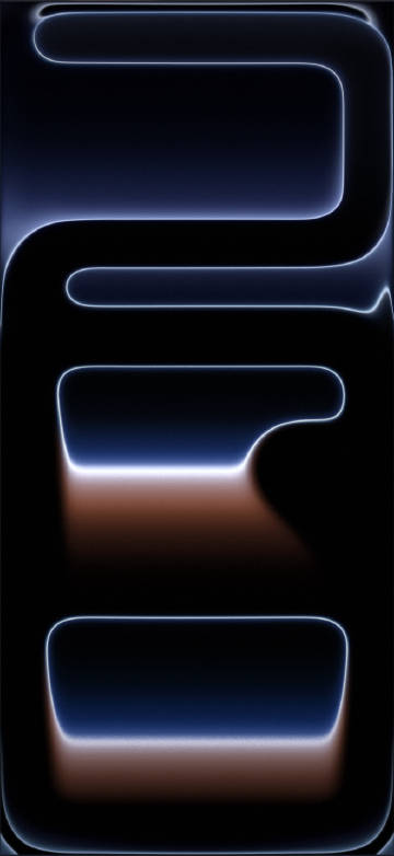 iPhone 17 Pro Wallpaper, Ice Blue Glow, Minimal