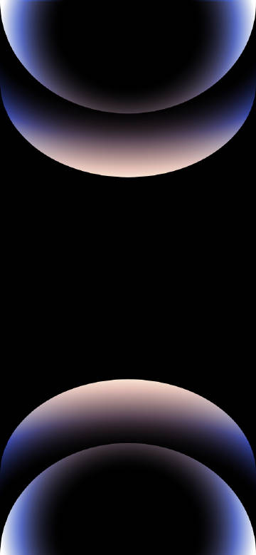 Blue-pink gradient abstract ring on black background phone wallpaper