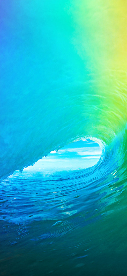 Dreamy colorful waves phone wallpaper
