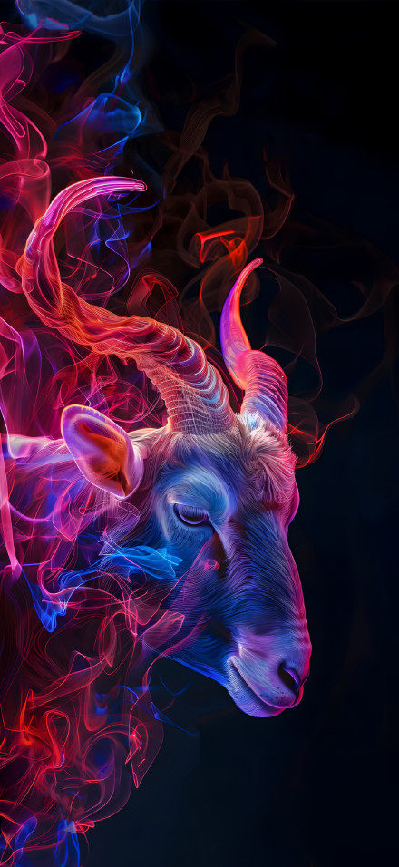 Fantasy Mist Sheep 4K Phone Wallpaper