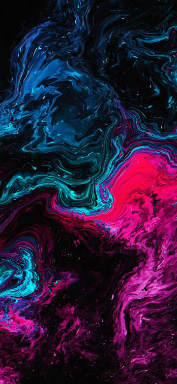 Blue-Red Abstract Fluid 4K Wallpaper