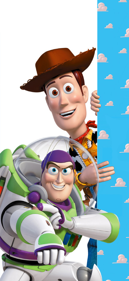 Toy Story phone wallpaper: Woody and Buzz Lightyear