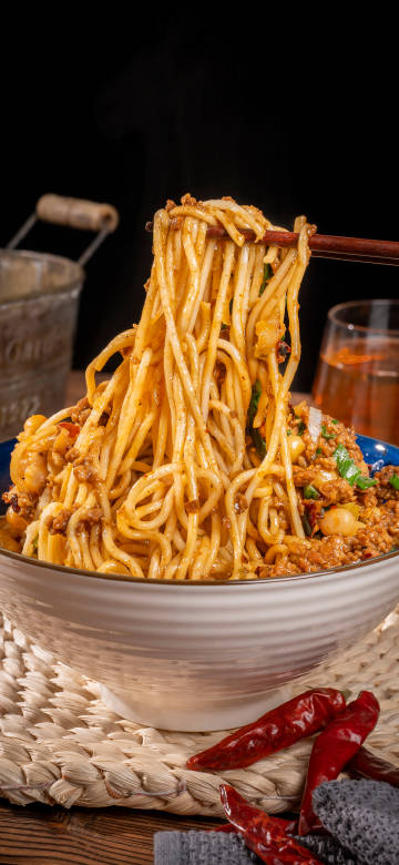 Tempting Minced Meat Noodles