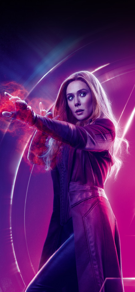 Magic moment of scarlet witch phone wallpaper
