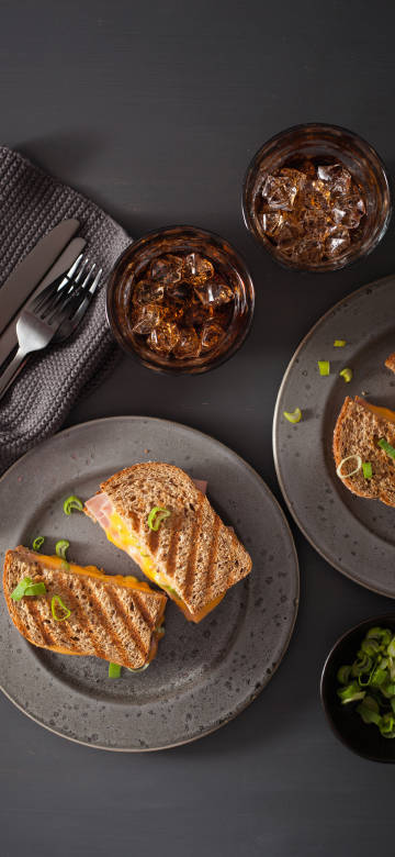 Delicious grilled sandwich phone wallpaper