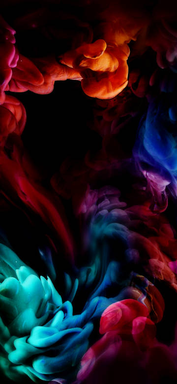 Abstract colored ink world phone wallpaper